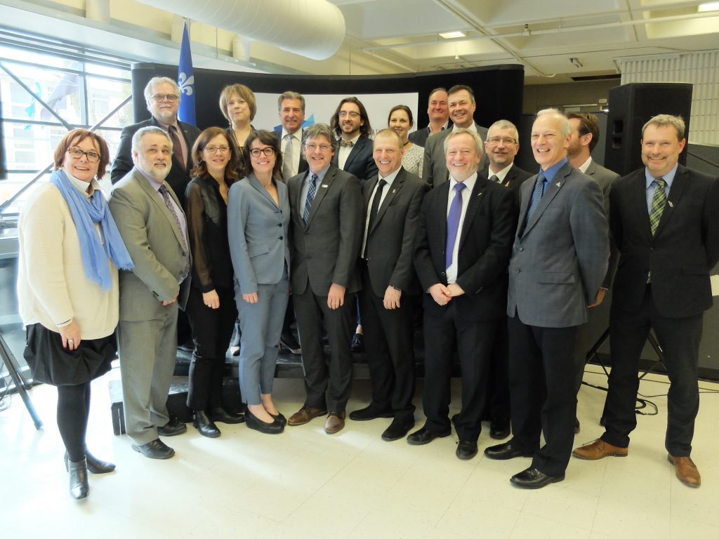 les fondateurs avec la ministre